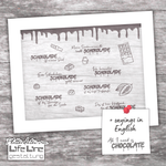 Plotterdatei SCHOKOLADE svg + dxf - Sewando