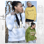 Schnittmuster Oversize Hoodie LIDO Gr. 34-52 : - Sewando