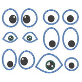 Augen für Kuscheltiere Kissen Bettschlangen Stickdatei - Sewando