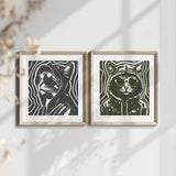 Plotterdatei Cool Aura Cat / Coole Katze - Sewando