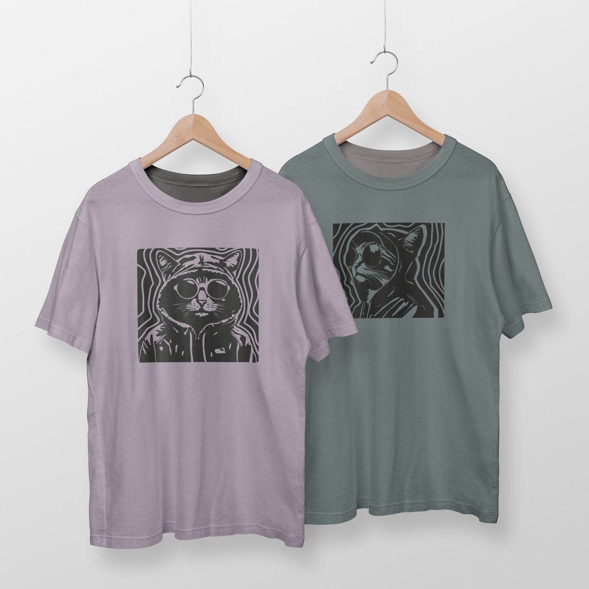 Plotterdatei Cool Aura Cat / Coole Katze - Sewando