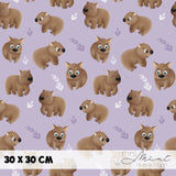 Stoffdesign - G'Day Mate Australien - Wombat flieder- nicht exkusiv - Sewando