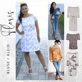 Schnittmuster Bluse / Kleid FLORIS Gr. 34-48 : - Sewando