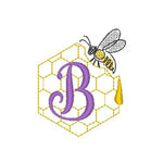Stickdatei - Bienen-Monogramme A-Z - Sewando