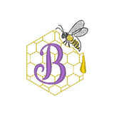 Stickdatei - Bienen-Monogramme A-Z - Sewando