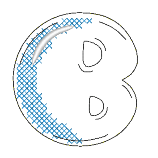 Stickdatei - BUBBLE Alphabet A-Z - Sewando