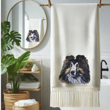Stickdatei Applikation Collie "Ian" - realistisch - FÜR HELLE & DUNKLE STOFFE