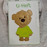 Stickdatei Teddy Boy U-Heft Impfpass In the Hoop Set 751 - Sewando