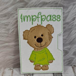 Stickdatei Teddy Boy U-Heft Impfpass In the Hoop Set 751 - Sewando