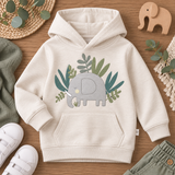 Stickdatei Doodle Applikation - kleiner Elefant - 4 Größen - 8 Formate