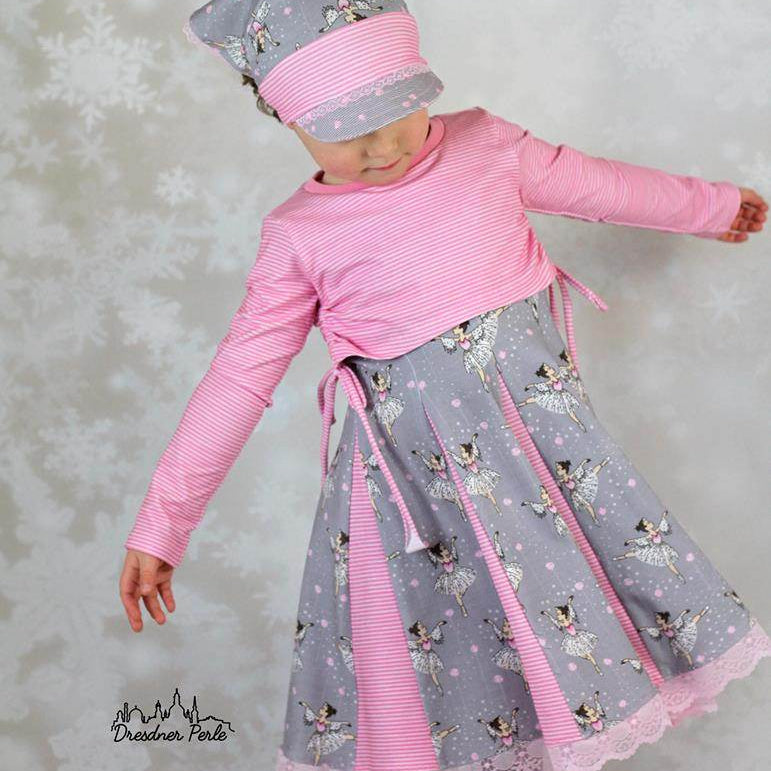 Happy Raffa & Ella - Gr. 86-164 - Crop Pulli + Kleid Schnittmuster - Sewando