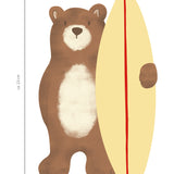 Bügelbild-Design-Surferbär