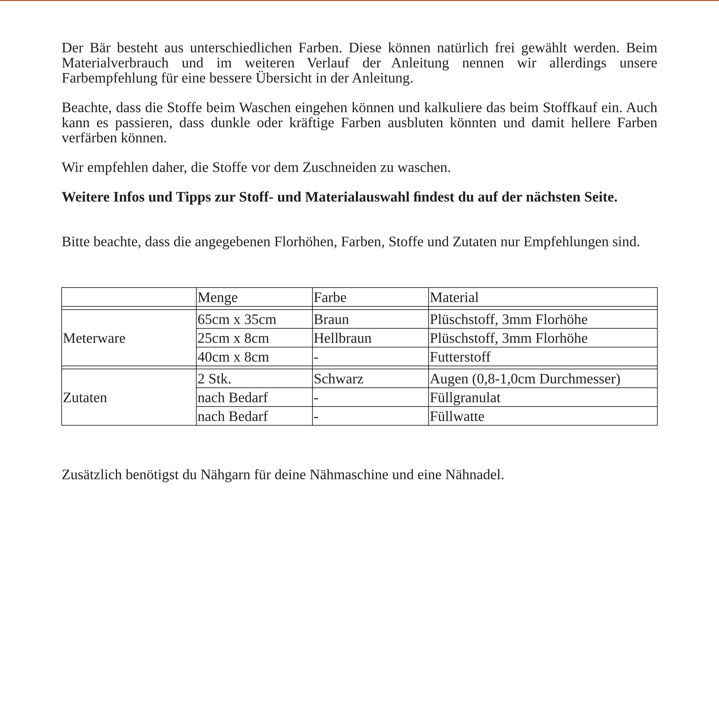 Bär Hermi - PDF Schnittmuster und Nähanleitung - 16cm. - Sewando
