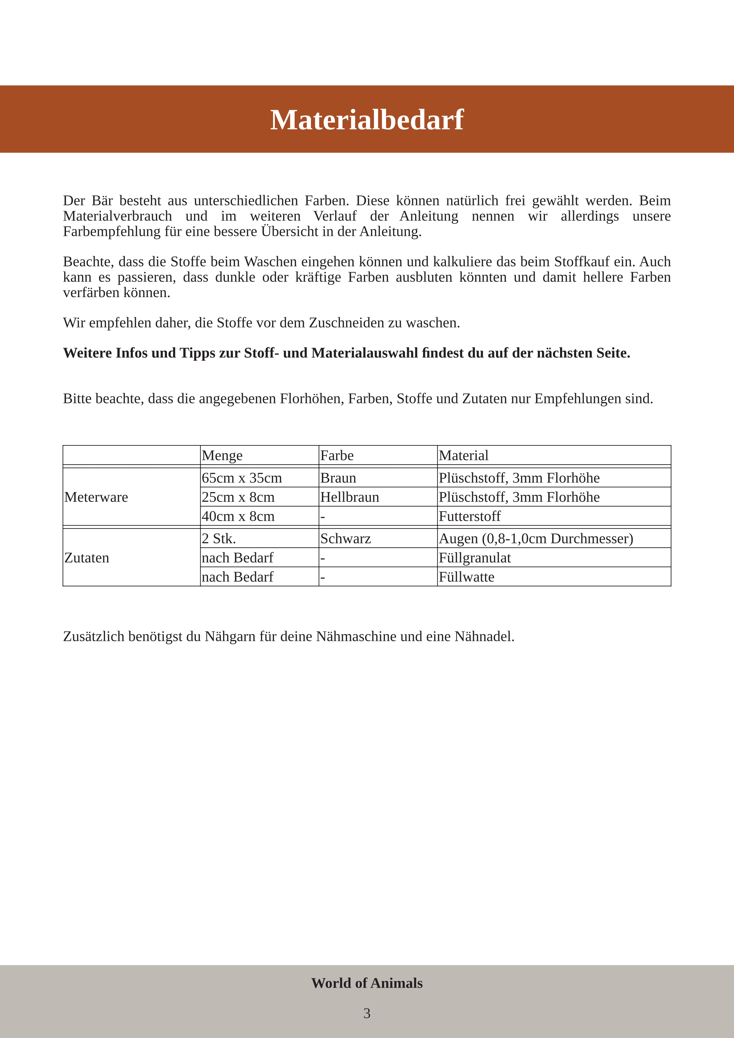 Bär Hermi - PDF Schnittmuster und Nähanleitung - 16cm. - Sewando