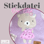 Stickdatei - Bär Ella - Sewando