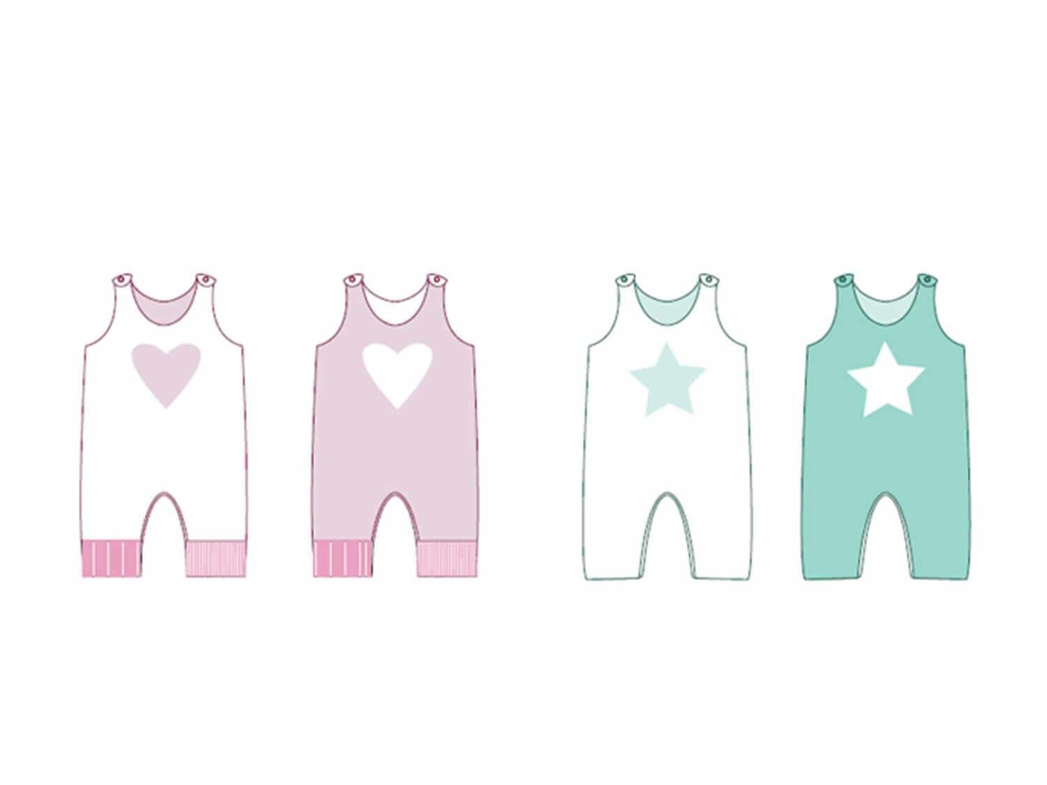 Baby Nähmuster Digitaler Download Neugeborenen Cardigan Strampler Set Bärenmütze Design Komplettes Schnittmuster Set Mehrere Größenoptionen Herz Stern Details PDF Format Sofortiger Zugriff DIY Baby Kleidung Anleitung Perfektes Handgemachtes Geschenk Unverzichtbar