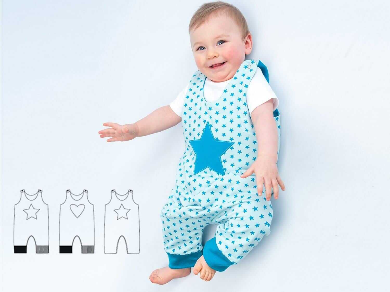 Baby Nähmuster Digitaler Download Neugeborenen Cardigan Strampler Set Bärenmütze Design Komplettes Schnittmuster Set Mehrere Größenoptionen Herz Stern Details PDF Format Sofortiger Zugriff DIY Baby Kleidung Anleitung Perfektes Handgemachtes Geschenk Unverzichtbar