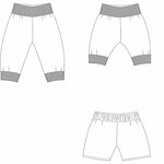 Digitales Baby Schnittmuster Download Haremhose Nähanleitung Mehrere Größenoptionen Neugeborene bis Kleinkind Design Einfache DIY Anleitung Elastischer Bund Detail Bündchen Knöchelstil Perfekte Handgemachte Geschenkidee Komplette Fotoanleitung Paket Handarbeitsprojekt