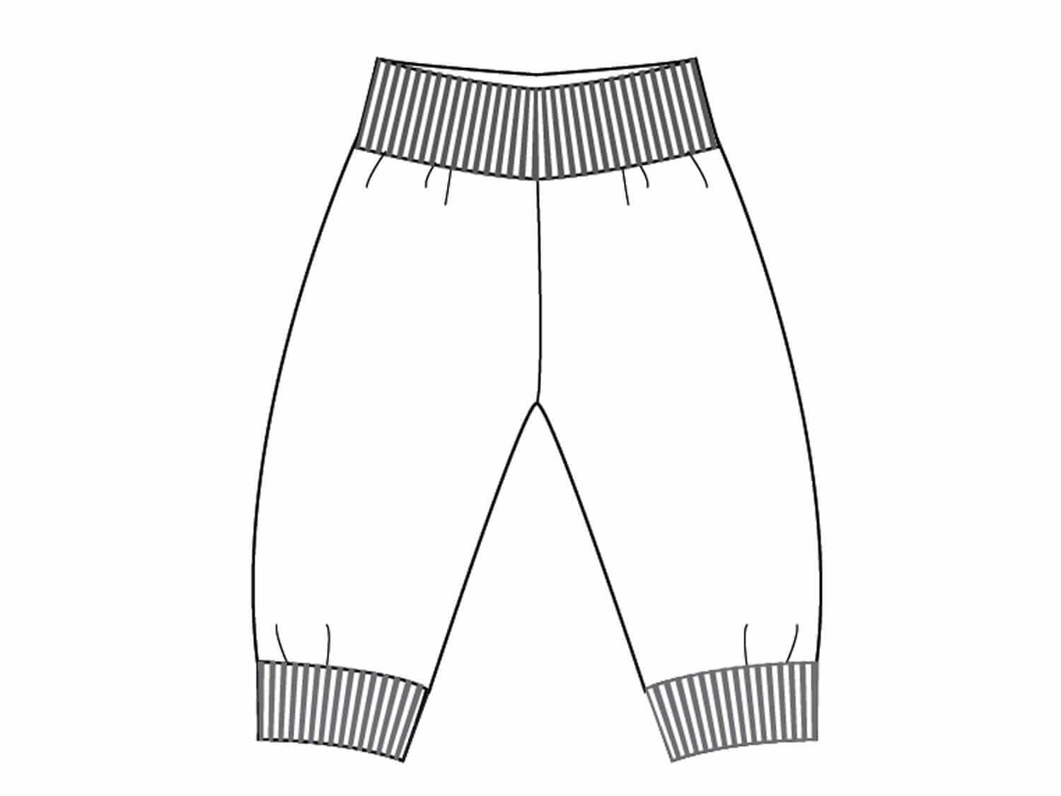 Baby Wendehose mit Bündchen LUCCA Schnittmuster Ebook pdf Schnittmuster PDF Ebook download Patternforkids 