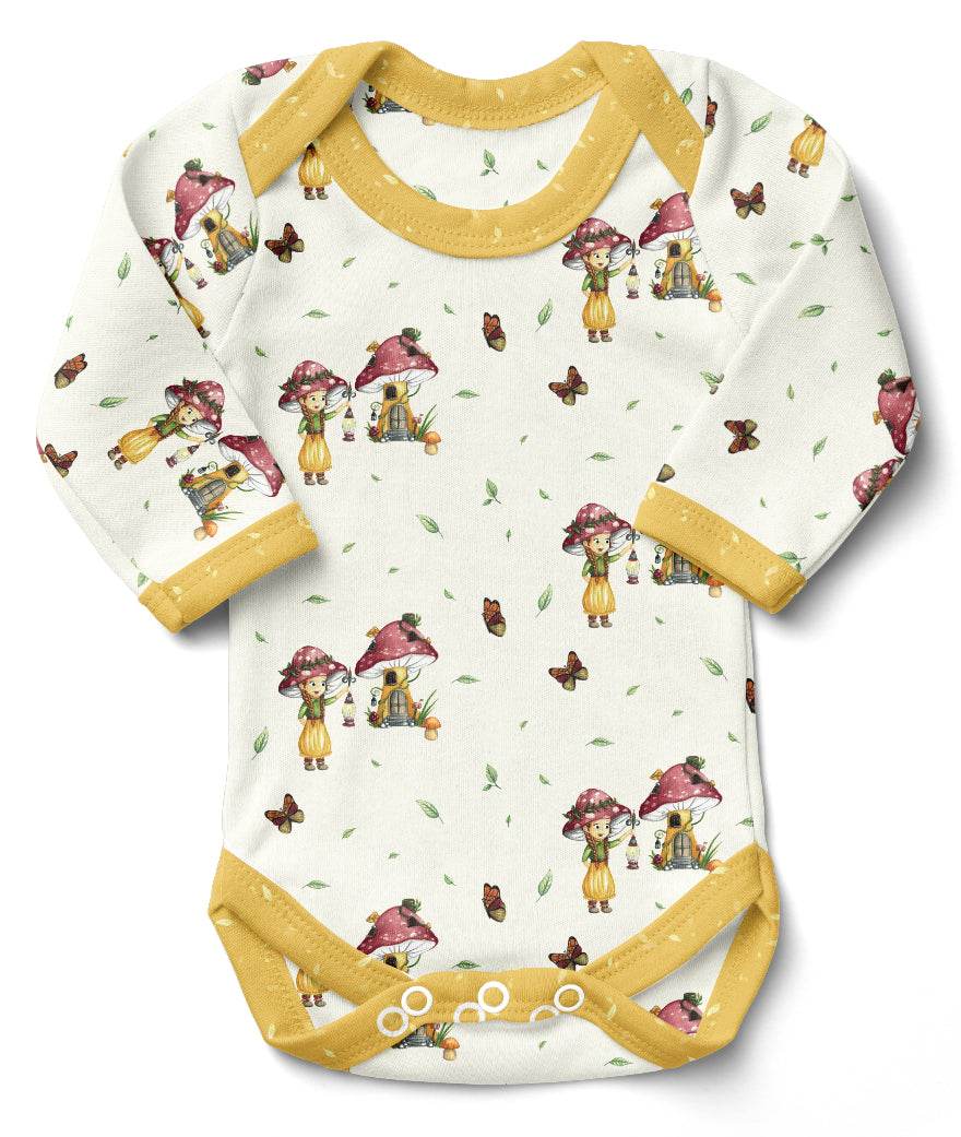 Stoffdesign nahtloses Muster Waldmutzel Pilzmädchen - Sewando