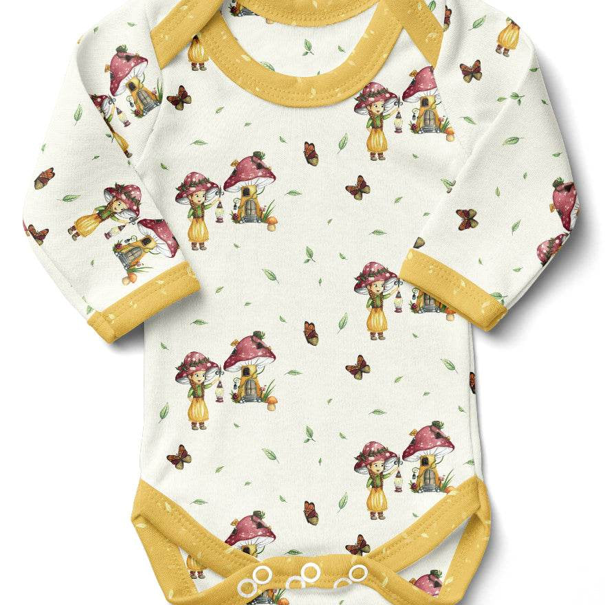 Stoffdesign nahtloses Muster Waldmutzel Pilzmädchen - Sewando