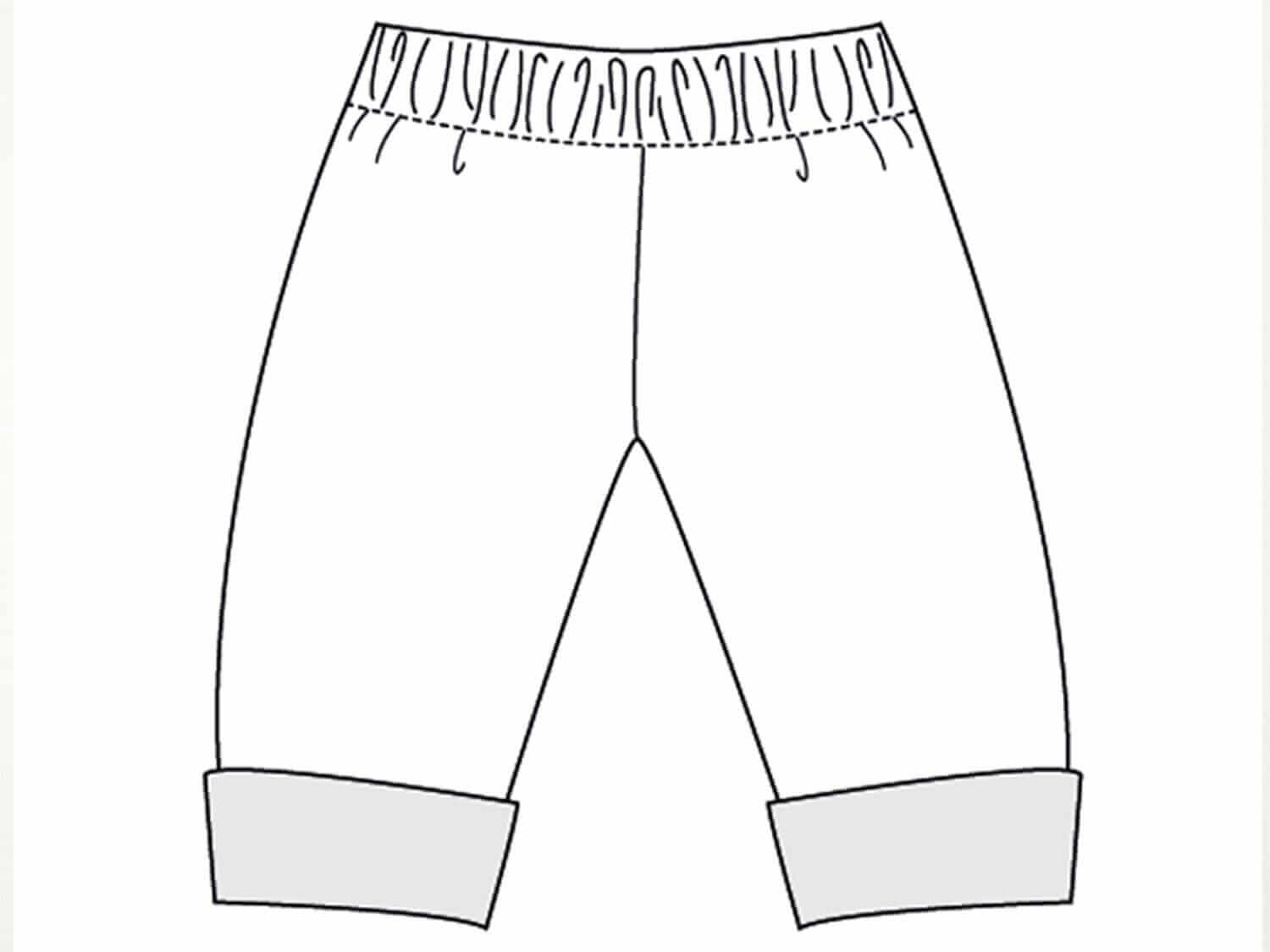 Babyhose gefüttert FIORETTO Schnittmuster Ebook pdf Größen: 56/62, 68/74, 80/86, 92/98 Schnittmuster PDF Ebook download Patternforkids 