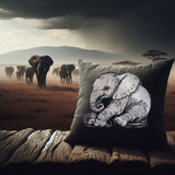 Stickdatei Applikation Elefant "Cleo" - realistisch - FÜR HELLE & DUNKLE STOFFE