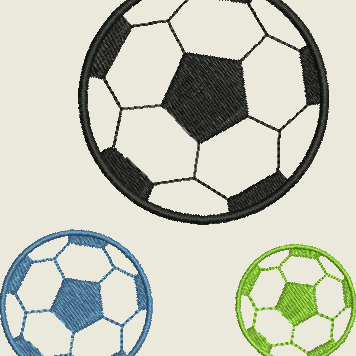 Stickdatei Fussball Applikation Set 182 - Sewando