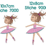 Stickdatei Ballerina Vollstick 2 Größen - Sewando
