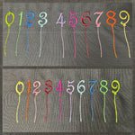 20x Stickdatei Ballonzahlen Satinstick - Sewando