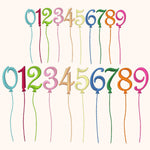 20x Stickdatei Ballonzahlen Satinstick - Sewando