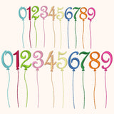 20x Stickdatei Ballonzahlen Satinstick - Sewando