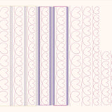 10x Stickdatei Band "Herzen" Taschenschlaufen