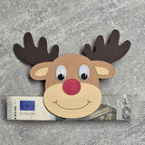 Bastelanleitung Elch / Rentier Geschenkanhänger - 3 Größen