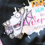 Druckmotiv Fledermaus "frech?" Sublimation, Bügelbild, Sticker