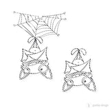 4er Digi Stamp Set "Fledermaus"