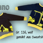 Schnittmuster timtom No.18 Raglanshirt, vorne-wie-hinten-Ausschnitt, zwei Weiten Gr. 80-140 - Sewando