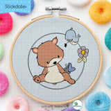 Stickdatei Bärchen 1 - Doodle-Datei - 4 Größen, 8 Formate