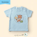 Stickdatei Bärchen 2 - Doodle-Datei - 4 Größen, 8 Formate