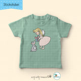 Stickdatei Christkind - Doodle-Datei - 4 Größen, 8 Formate