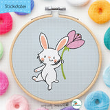 Stickdatei Hasi 4 - Doodle-Datei - 4 Größen, 8 Formate