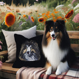 Stickdatei Applikation Collie "Ian" - realistisch - FÜR HELLE & DUNKLE STOFFE