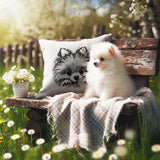 Stickdatei Pomeranian "Lou" - realistisch - FÜR HELLE STOFFE