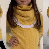 STELLA: ROBE EN MAILLE POUR LES FILLES - 74-158 - Sewando