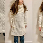 STELLA: ROBE EN MAILLE POUR LES FILLES - 74-158 - Sewando