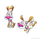 4er Digi Stamp Set "Beagle" Drucken, Basteln Plotterdatei