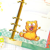 4er Digi Stamp Set "Bär" Drucken, Basteln Plotterdatei