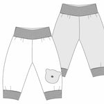 BEBE Baby Hose mit Bündchen Schnittmuster Ebook pdf Schnittmuster PDF Ebook download Patternforkids 