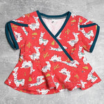Schnittmuster Becca – Kinderkleid oder Shirt mit Wickeloptik aus Jersey Gr. 86-158 - Sewando