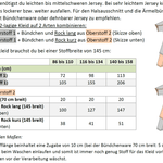 Becca – Kinderkleid oder Shirt mit Wickeloptik aus Jersey Gr. 86-158 - Sewando